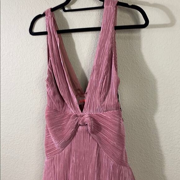 Free People Twist & Shout Plunging Mini Dress - Picture 3 of 12